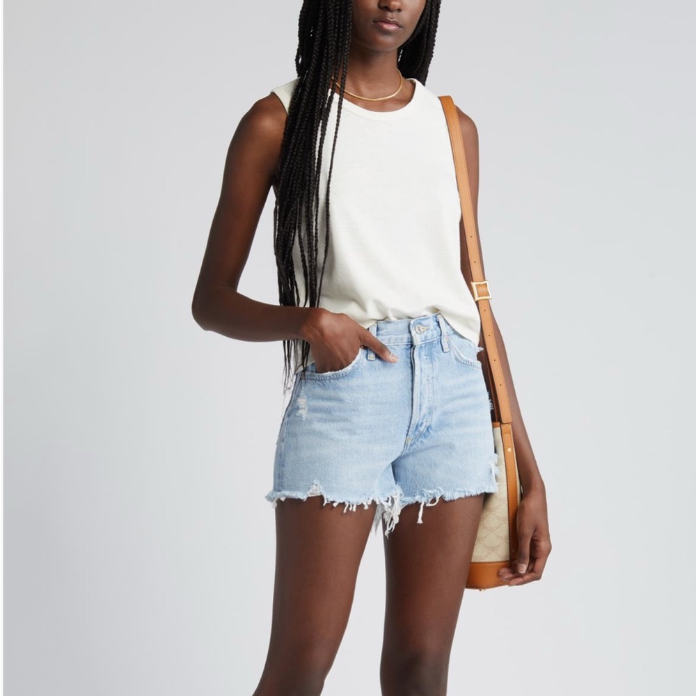 Agolde Parker Cutoff Denim Shorts